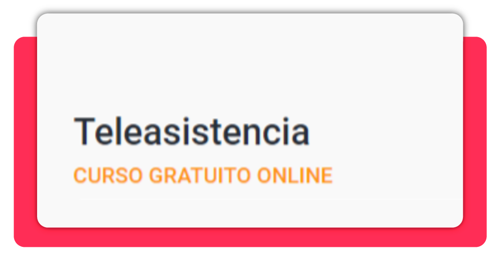 curso gratis teleasistencia SEPE