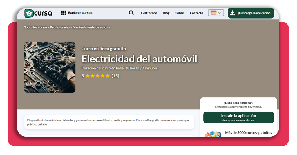 Electricidad del automóvil: curso gratis con salida laboral 3 electricidad del automóvil
