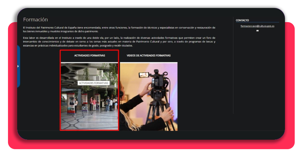 Formación gratis de restauración de patrimonio: plazas disponibles 5 Actividades formativas disponibles en el IPCE