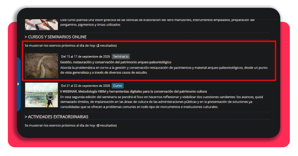 Formación gratis de restauración de patrimonio: plazas disponibles 6 Programa de gestión conservación y restauración de patrimonio en el IPCE