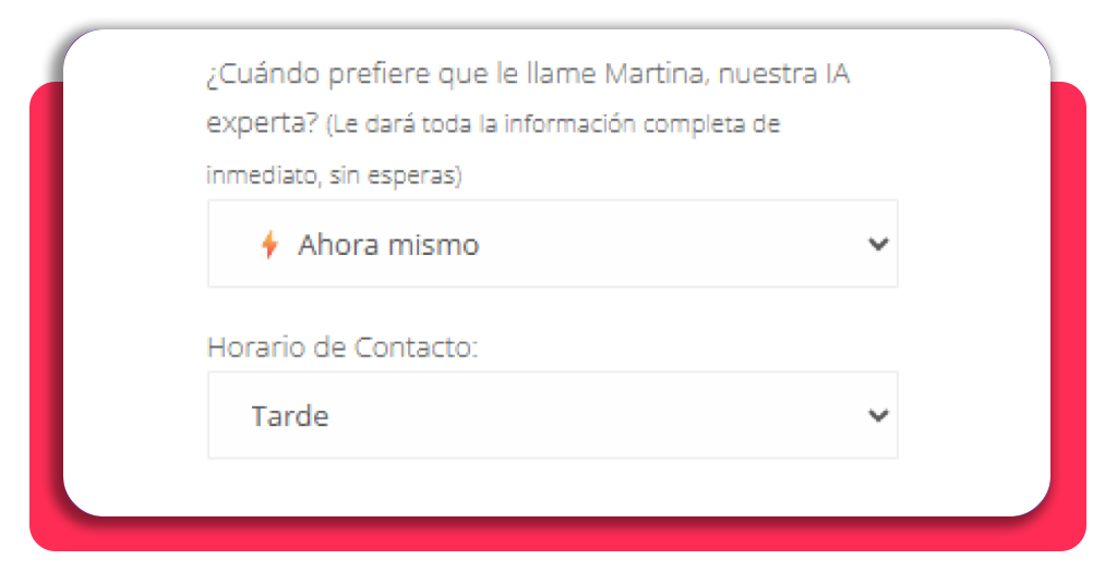 Selección de horario para el curso de limpieza industrial