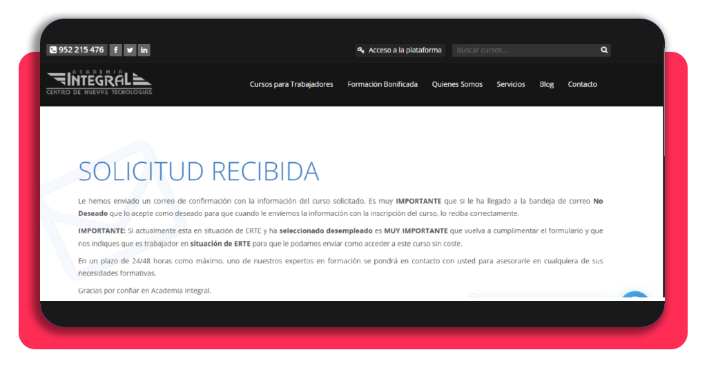Bloques temáticos del curso de limpieza en espacios abiertos e instalaciones industriales