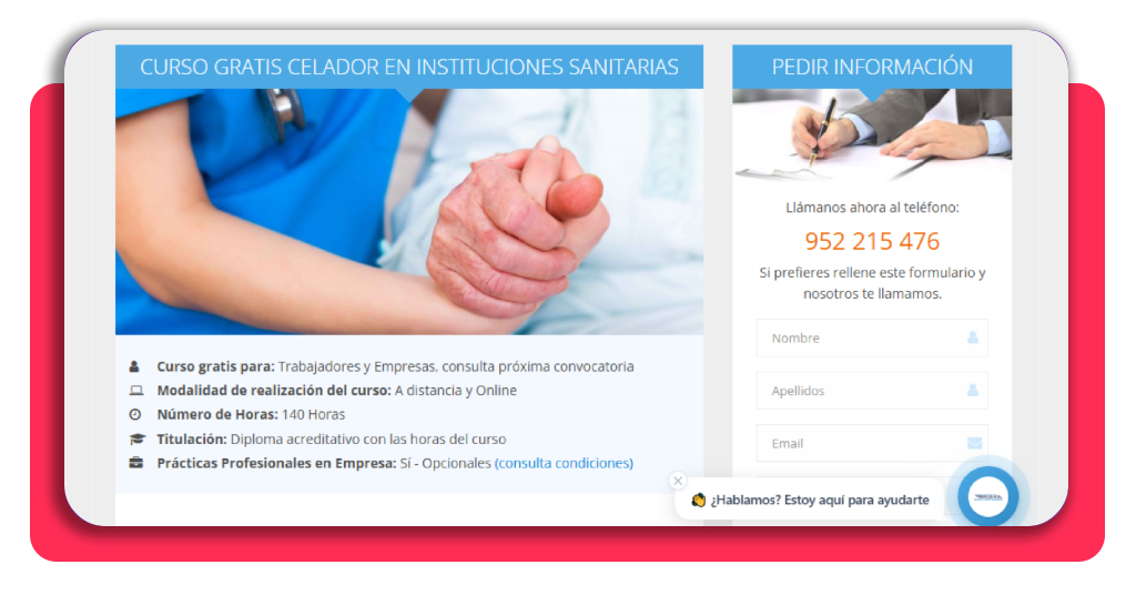 Verificación de requisitos para el curso celador sanitario gratis
