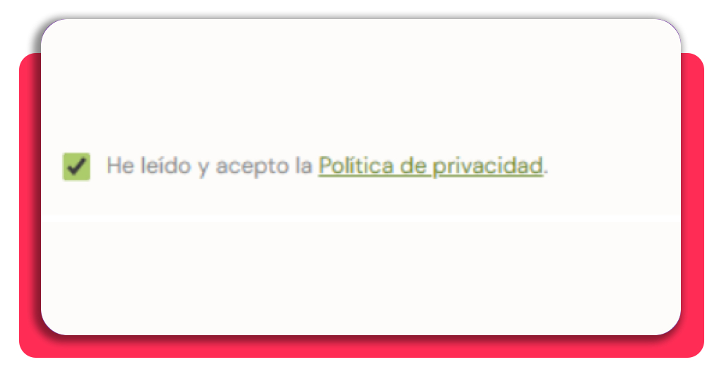 Control de plagas: aprende con un curso profesional gratis 9 Paso 7 - Aceptar las condiciones y política de privacidad