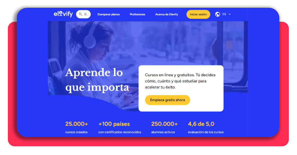 Curso técnico esterilización gratis: inscríbete hoy mismo 3 Paso 1 acceso al portal oficial de Elevify para el curso de esterilización