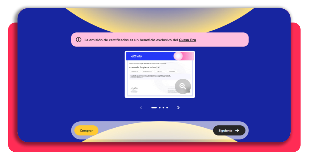 Curso de limpieza industrial gratis: aprende el manejo de máquinas 3 Botón Empezar gratis ahora en el curso de limpieza industrial de Elevify