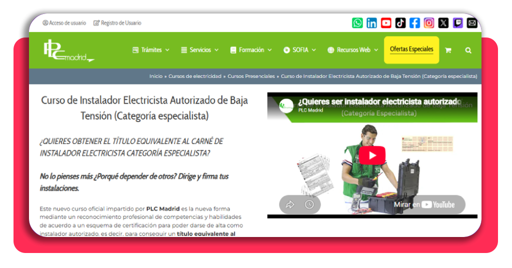carrera como electricista