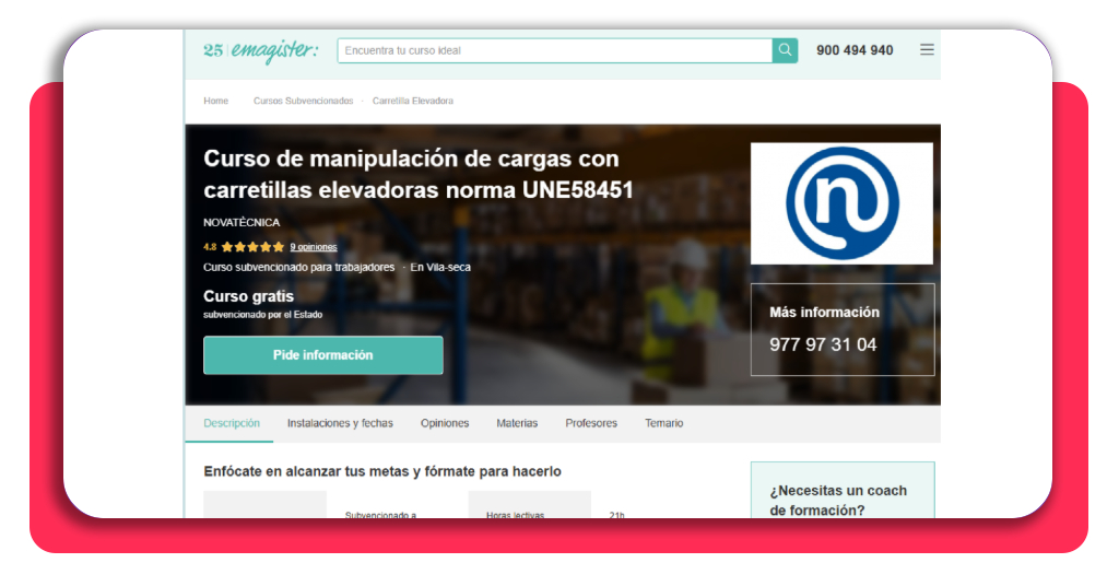 curso de carretillero gratis