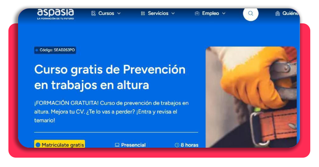 Curso PRL altura: consigue tu certificado gratis para refinerías 3 certificado gratis para refinerías