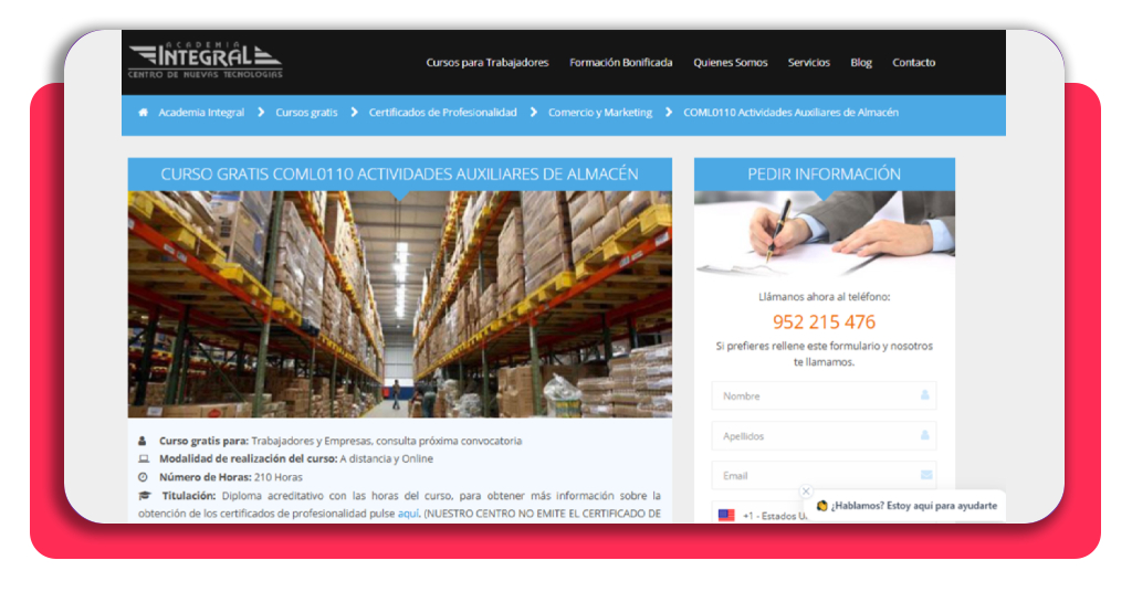 Curso gratis de auxiliar de almacén: inscríbete hoy mismo 4 curso gratis de auxiliar de almacén