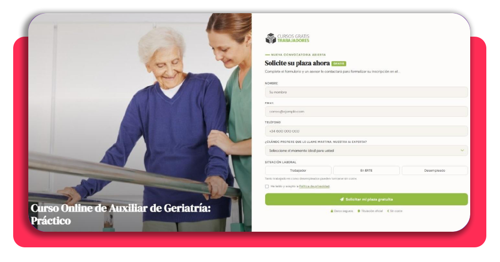 auxiliar de geriatría