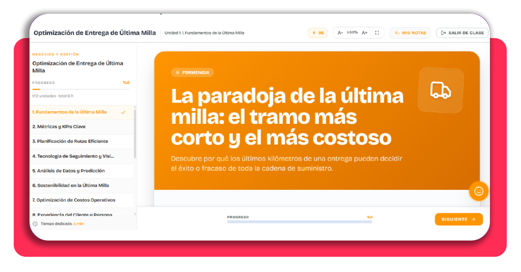 curso de última milla