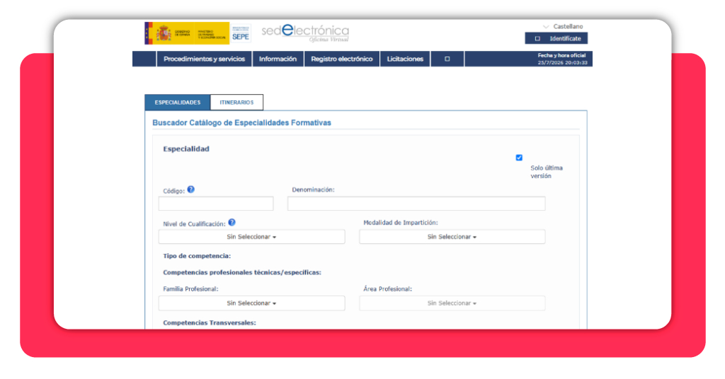 cursos subvencionados por SEPE para desempleados