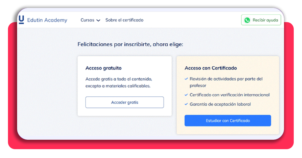 Aprende crochet desde cero: curso gratis desde el móvil 7 Selección de plan de estudios gratuito o de pago en Edutin