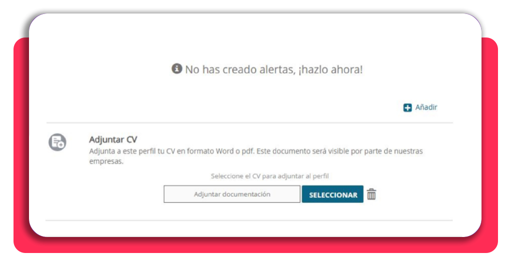 Miles de ofertas en el SEPE: postúlate GRATIS ya 5 Subida del currículum vitae en el portal Empléate