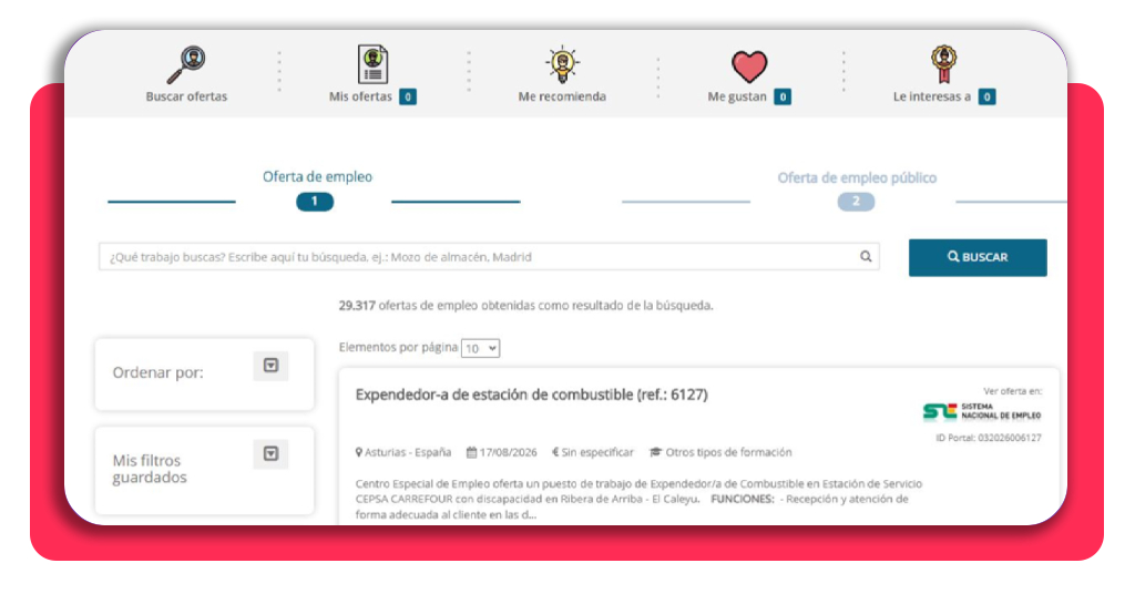 Miles de ofertas en el SEPE: postúlate GRATIS ya 6 Búsqueda e inscripción a ofertas de empleo en Empléate