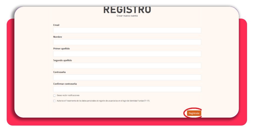 Inmigrante, así encuentras cursos gratis para acceder a empleo (SEPE) 7 Formulario de registro de nuevo usuario en la plataforma del SEPE