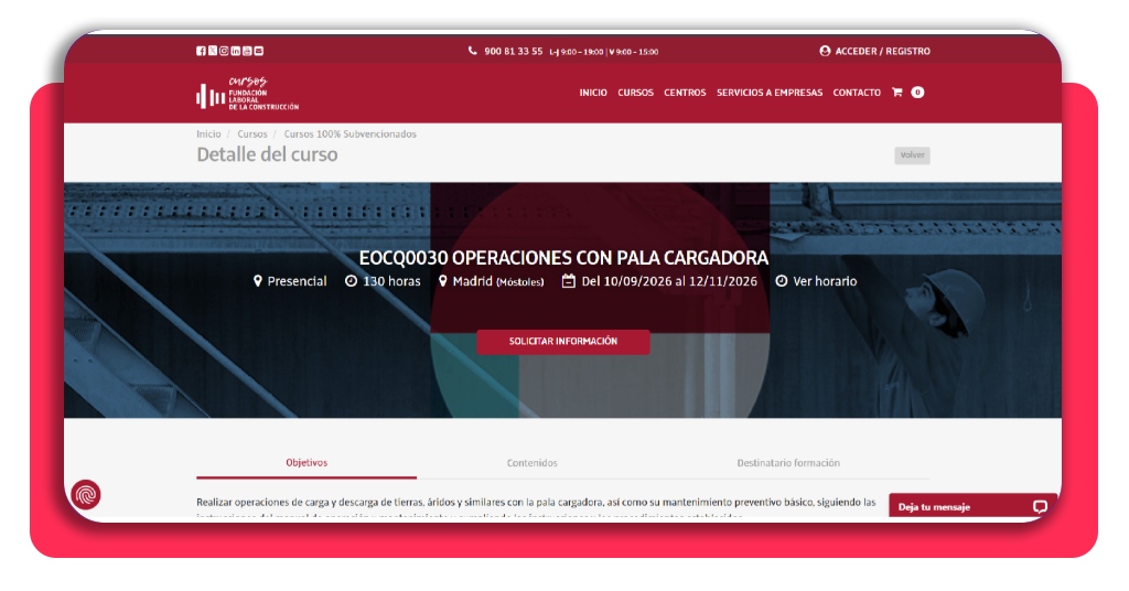 Plazas abiertas hoy: curso oficial de pala cargadora 3 IMG 7900 02
