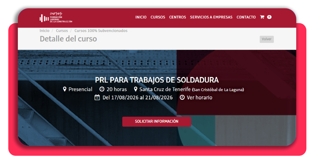 Curso PRL soldadura gratis: sin ella no puedes trabajar 2 Curso PRL soldadura gratis - formación subvencionada Fundación Laboral de la Construcción
