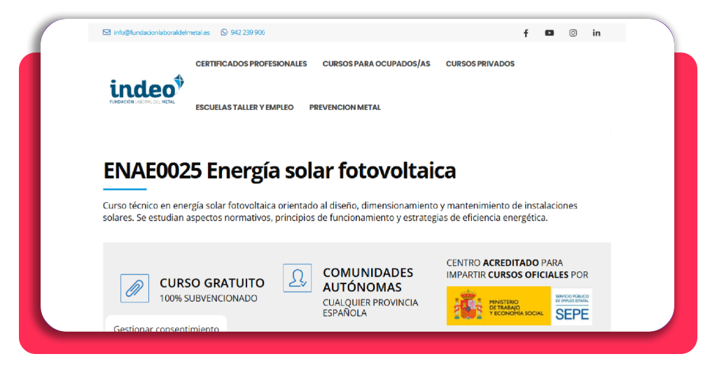 Instalador de placas solares: curso SEPE y empleo para inmigrantes 1 IMG 7929 01 1