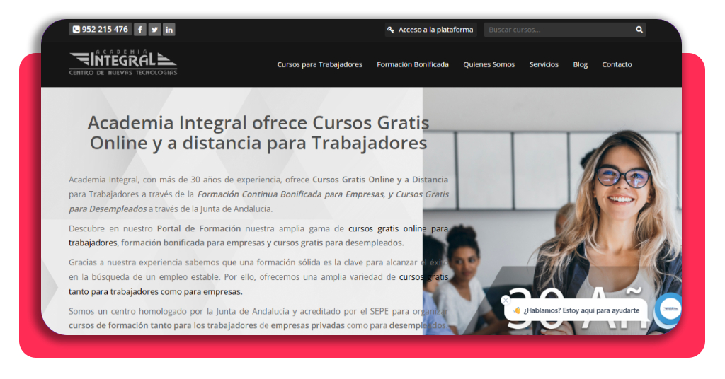 35€ la hora sin miedo a las alturas: limpieza de cristales gratis 2 Paso 1: ingresa al portal de la Academia Integral