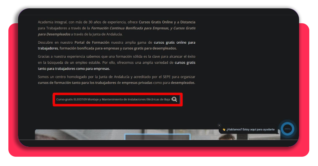 Saca el certificado de electricista GRATIS: empieza esta misma semana 2 Paso 2 buscador de cursos certificado de electricista gratis