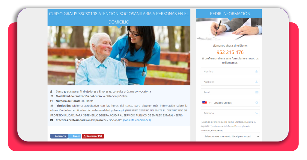 Cuidador de mayores con el curso SEPE: nunca te va a faltar trabajo 2 Contenido del curso de cuidador de mayores SEPE en Academia Integral