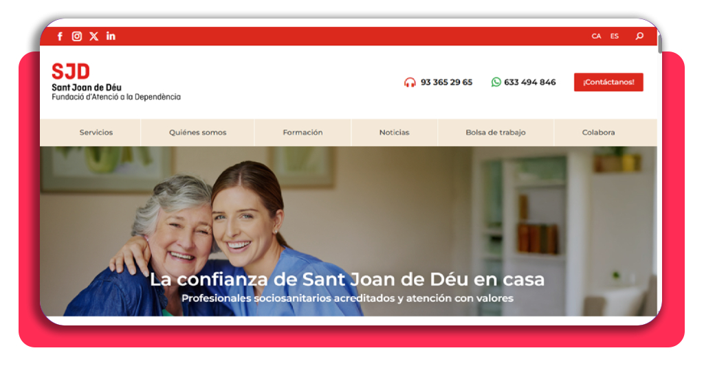 Fórmate como cuidador de mayores GRATIS y elige dónde trabajar 1 Paso 1 inscripción cuidador de mayores FAD SJD