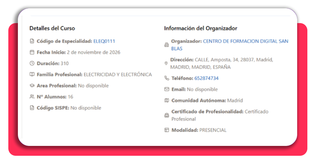 Trabaja AHORA montando equipos eléctricos con curso GRATIS 2 Detalles del curso de equipos eléctricos ELEQ0111