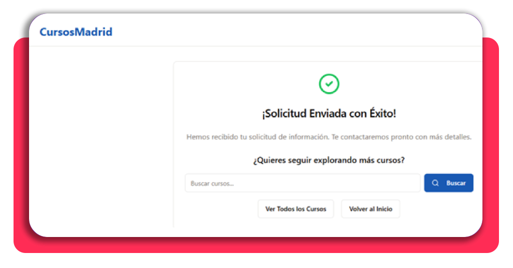 Trabaja AHORA montando equipos eléctricos con curso GRATIS 7 Confirmación de preinscripción al curso de equipos eléctricos