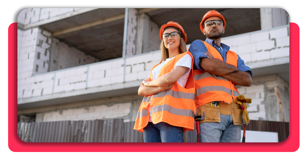 TRABAJA EN OBRA: Empieza ahora el curso de albañil 100% GRÁTIS 1 Trabajadores en una obra de edificación y construcción
