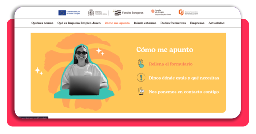 Curso de carnicería GRATIS: 100 horas de prácticas en empresas 2 Sección cómo me apunto en la plataforma de Impulsa Empleo Joven
